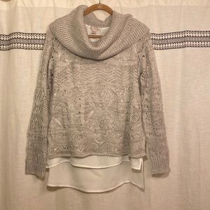 NWT Dress Barn Cowl Neck Lined Sweater